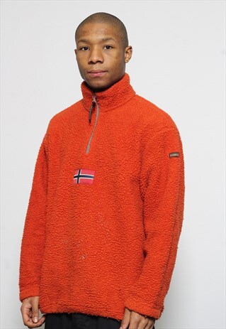 VINTAGE NAPAPIJRI FLEECE ORANGE