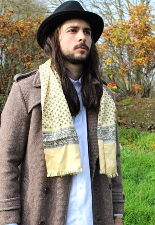 VINTAGE 70S MOD PAISLEY SCARF SAMMY INDIE GENTS LONDON ROCK
