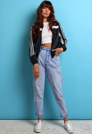 VINTAGE ADIDAS NAVY SPORTS TRACK TOP