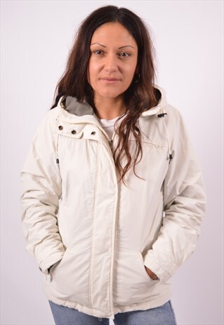 VINTAGE ELLESSE PADDED JACKET WHITE