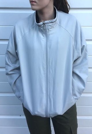 WOMENS CALVIN KLEIN JACKET GREY BOMBER COAT HARRINGTON TOP