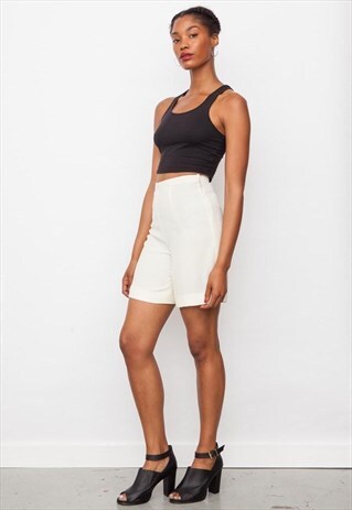 VINTAGE 90'S CREAM SHORTS