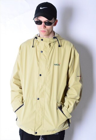 VINTAGE 90S BEIGE HALTI JACKET WITH HOOD