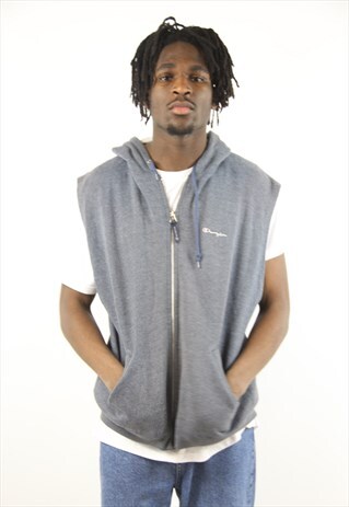 VINTAGE CHAMPION 90S SLEEVELESS HOODIE