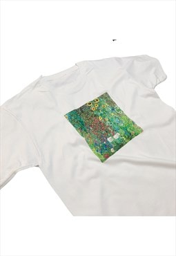 Gustav Klimt T-Shirt Flower Garden Bright Floral Vintage Art