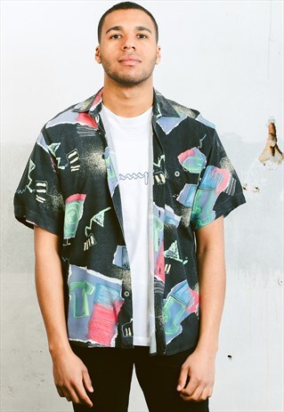 VINTAGE ABSTRACT PATTERN SHIRT