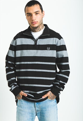 VINTAGE 80S CHAPS 1/4 ZIP SWEATSHIRT / S5590