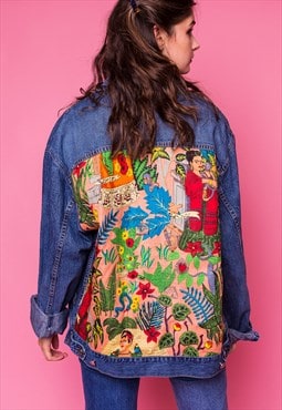 Khalo Upcycled Embellished Vintage Denim Jacket Personalised