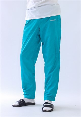 VINTAGE MENS ADIDAS ORIGINALS WARMED FULL ZIP JOGGER PANTS