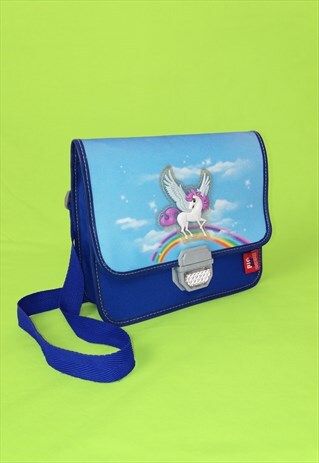 VINTAGE 'BIG BOX' UNICORN KIDS' LUNCHBOX / SHOULDER BAG