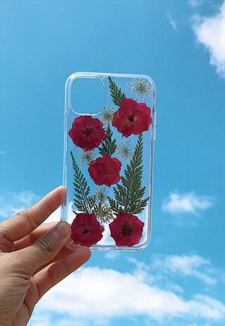 HANDMADE REAL FLOWERS IPHONE /SAMSUNG CASE