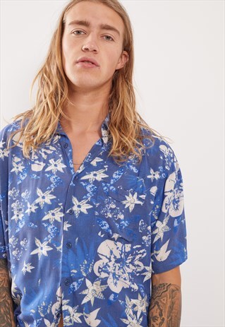 VINTAGE PATTERNED FESTIVAL SHORT SLEEVE SHIRT
