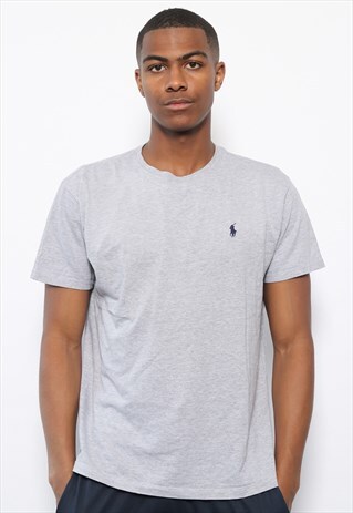 VINTAGE RALPH LAUREN LOGO T-SHIRT GREY