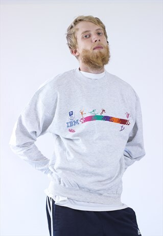 1994 VINTAGE MENS OLYMPIC WINTER GAMES BIG LOGO SWEATSHIRT