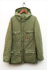 Waxed Cotton Vintage Greenland Parka Jacket Coat men S 80s