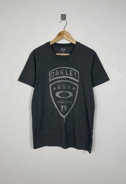 Mens OAKLEY USA T-Shirt Shield Logo Size S