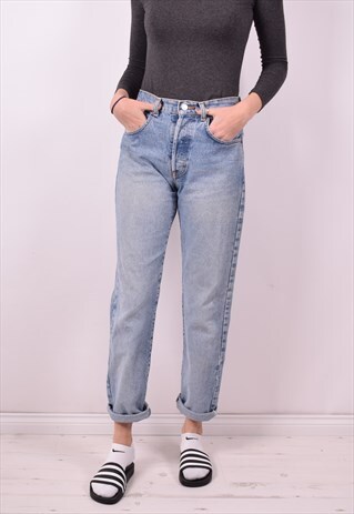 CALVIN KLEIN WOMENS VINTAGE JEANS W28 L29 BLUE 90S
