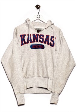Vintage J America  Hoodie Kansas Jayhawks Stick Grey