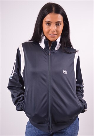 VINTAGE SERGIO TACCHINI TRACKSUIT TOP JACKET BLUE