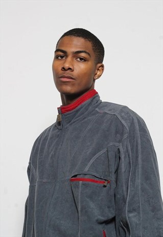 VINTAGE AUSTRALIAN TRACK JACKET GREY