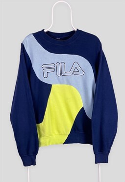 Vintage Reworked Fila Spell Out Sweatshirt Small