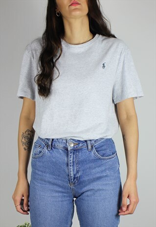 VINTAGE POLO RALPH LAUREN TSHIRT W LOGO FRONT