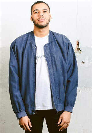 VINTAGE SILK BOMBER JACKET