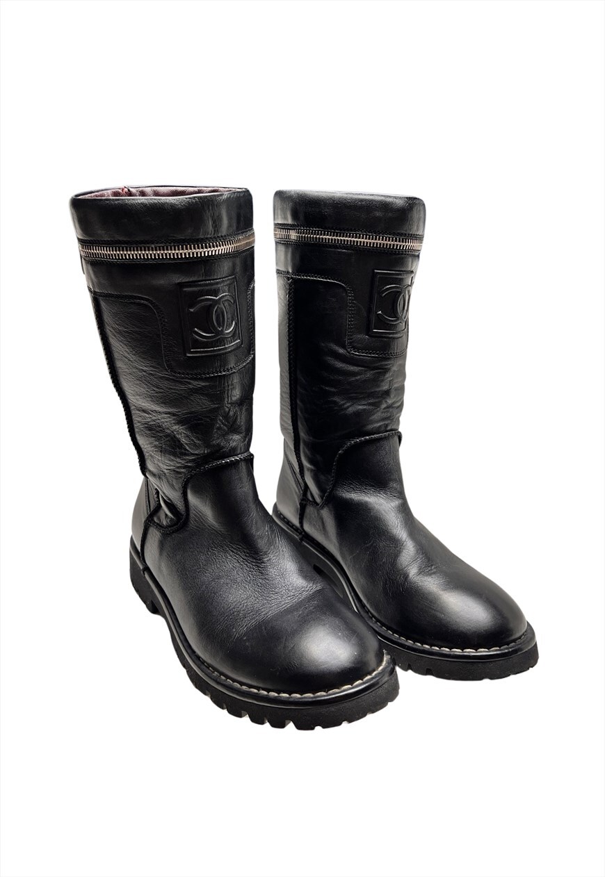 Chanel 2024 moto boots