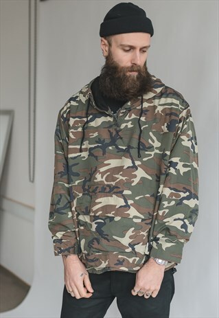 VINTAGE 90S MILITARY PULLOVER JACKET