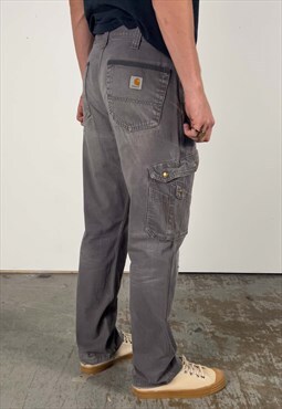 Vintage Carhartt Cargo Pants Men's Grey