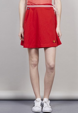 80S VINTAGE RED ELLESSE TENNIS SKIRT