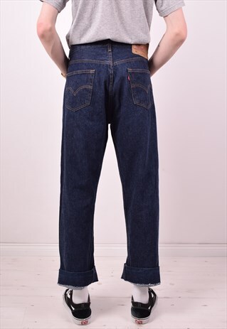 LEVI'S 501 MENS VINTAGE JEANS W36 L36 BLUE 90S