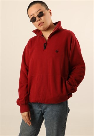 VINTAGE NAUTICA COMPETITION EMBROIDERED 1/4 ZIP SWEATSHIRT