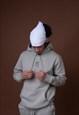 MEN'S HOODIE TRACKSUIT IN KHAKI WITH EMBROIDERED LOGO