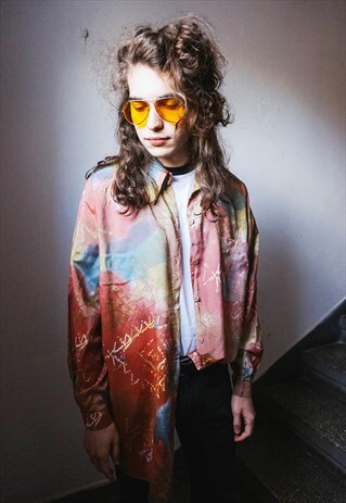 VINTAGE ABSTRACT PATTERNED SHIRT