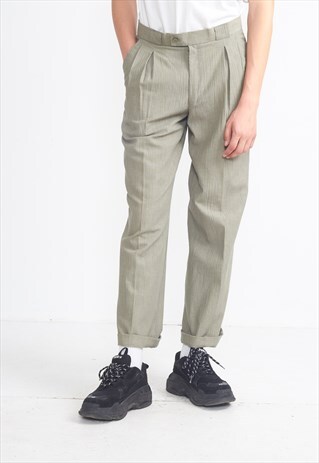 VINTAGE GREY TROUSERS BOTTOMS