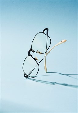 LUDWIG glasses in Black frames and Crystal Clear lenses