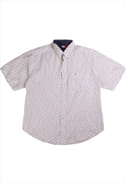Vintage  Tommy Hilfiger Shirt Short Sleeve Button Up White