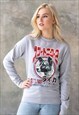 LAIKA THE SPACE DOG JAPANESE SWEATSHIRT SCIENCE GEEK WOMEN
