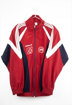 Vintage Adidas Athletico de Oleiros Track Jacket in Red