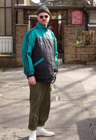 90S ADIDAS EQUIPMENT BIG LOGO WINDBREAKER JACKET