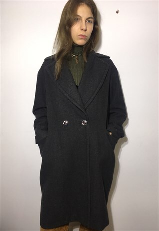 VINTAGE 90' OLDSCHOOL AMAZING CASUAL GREY UNIQUE COAT