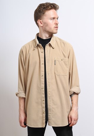 VINTAGE COLUMBIA CORDUROY SHIRT BEIGE