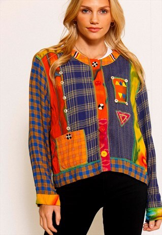 VINTAGE 90'S COLOUR SPLASH JACKET