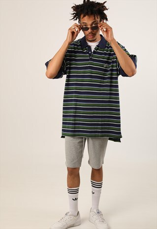 VINTAGE ADIDAS EMBROIDERED LOGO POLO SHIRT