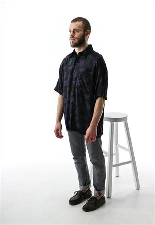 ABSTRAST MEN SHIRT / SHORT SLEEVE BUTTON UP