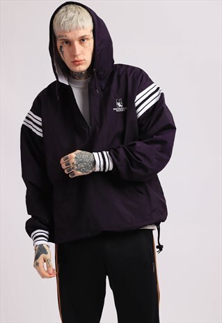 VINTAGE CHAMPION 1/4 ZIP SHELL JACKET
