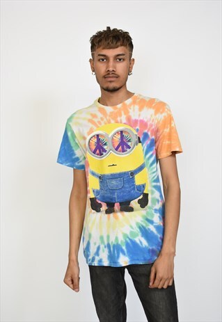 VINTAGE MINIONS TIE DYE FESTIVAL T-SHIRT