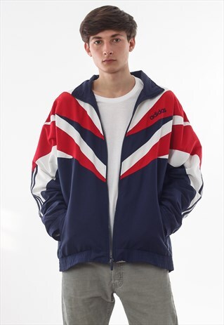 VINTAGE ADIDAS ORIGINALS TRACKSUIT 90S BLUE RED WHITE