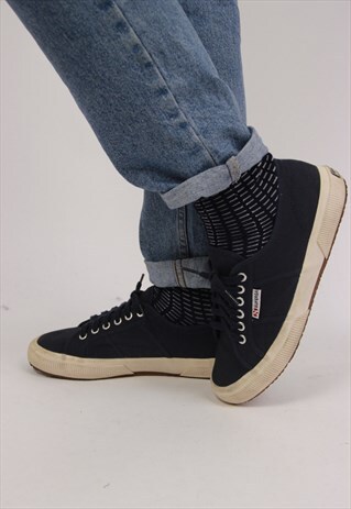 VINTAGE NAVY SUPERGA TRAINERS